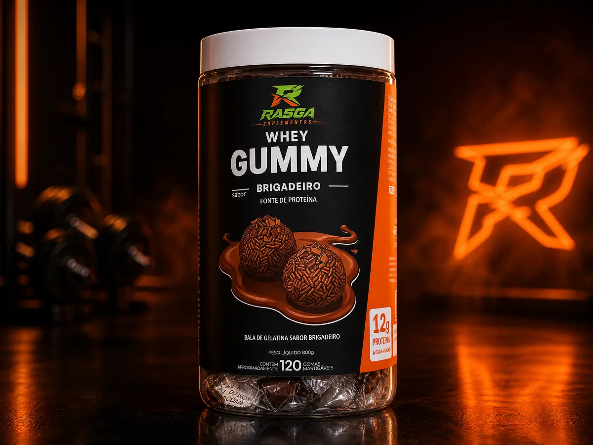 Whey Gummy sabor Brigadeiro — Rasga Suplementos